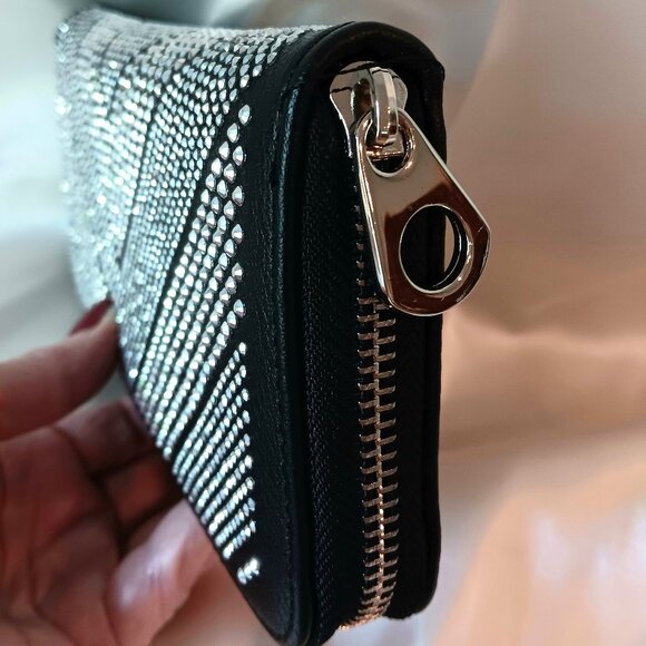 NEW - BOHO INSPIRED BLING BLACK ACCORDION WALLET🖤 - Picture 8 of 8